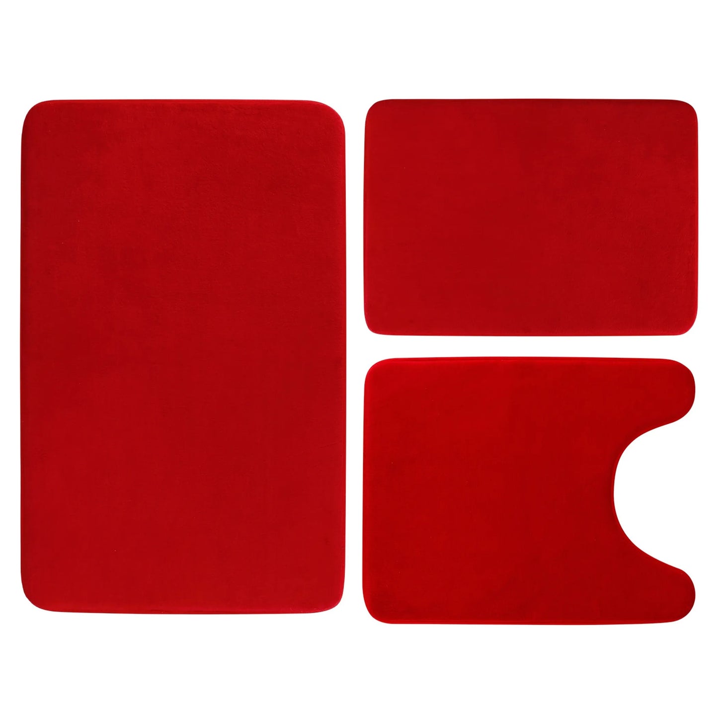 Balneo 3Pcs Bathroom Rug Set