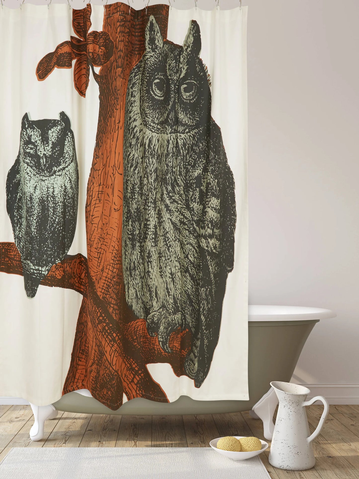 Owls Shower Curtain
