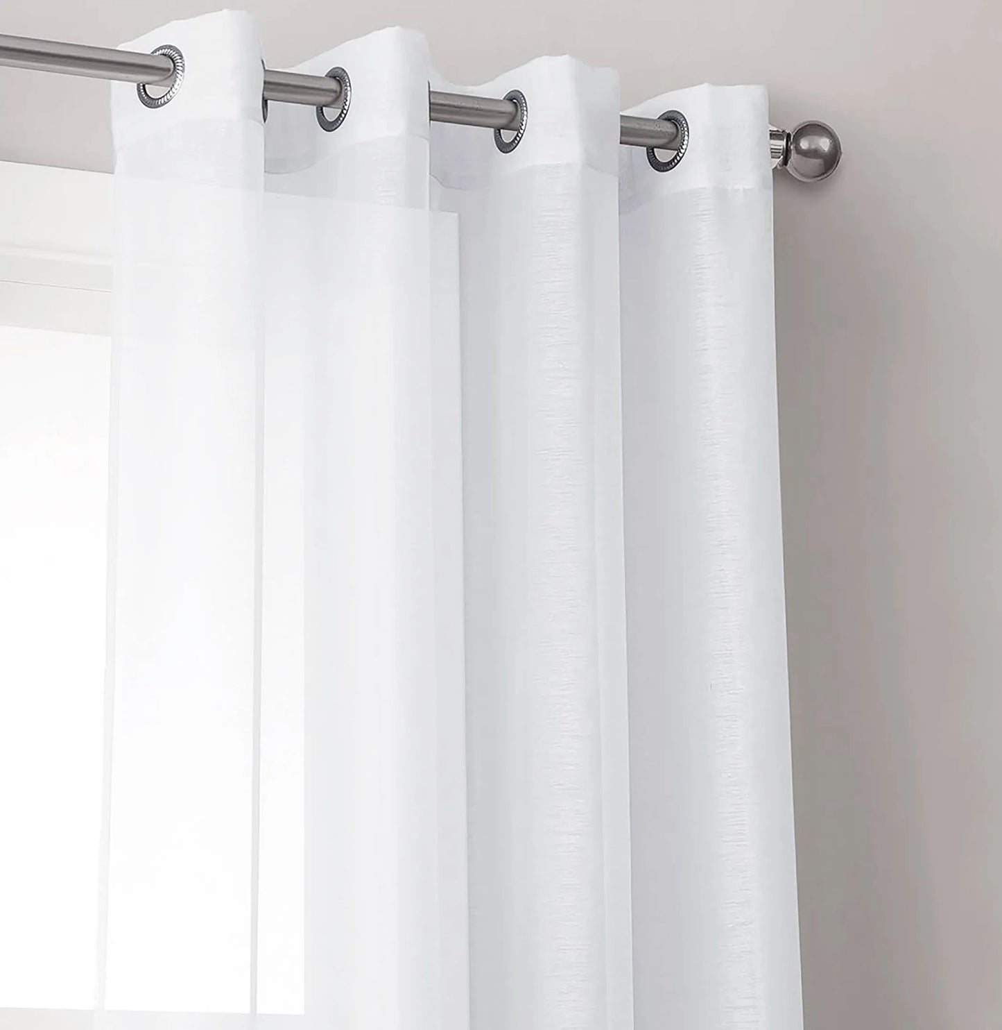 Purple Fabric Textured Shower Curtains With Metal Hooks