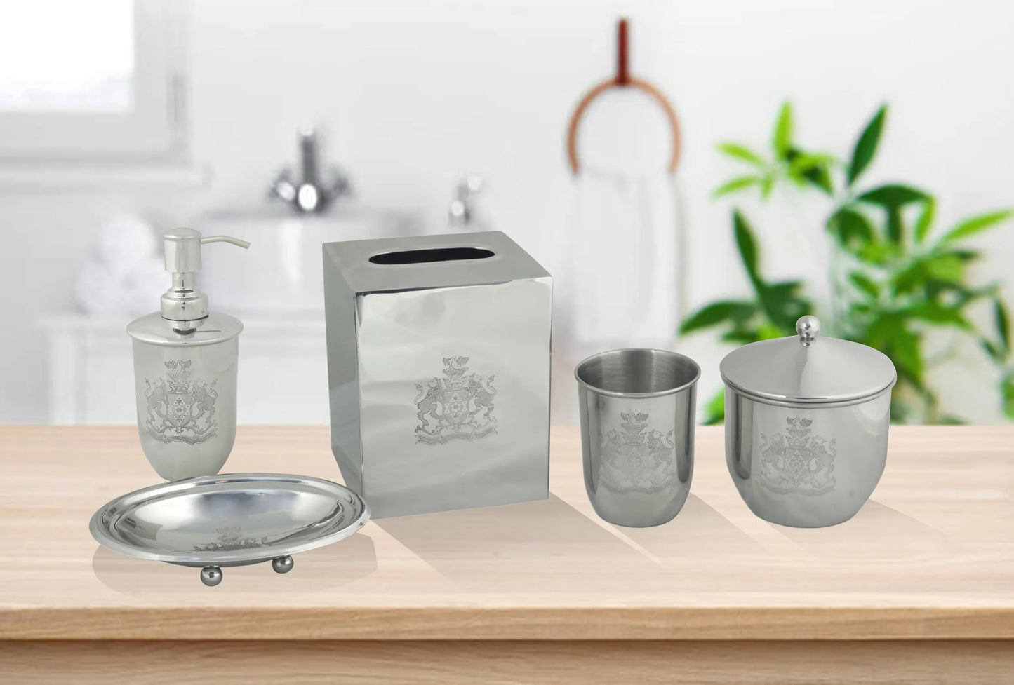 Balneo Modern Metal Bathroom Accessory Set