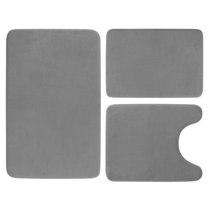 Balneo 3Pcs Bathroom Rug Set