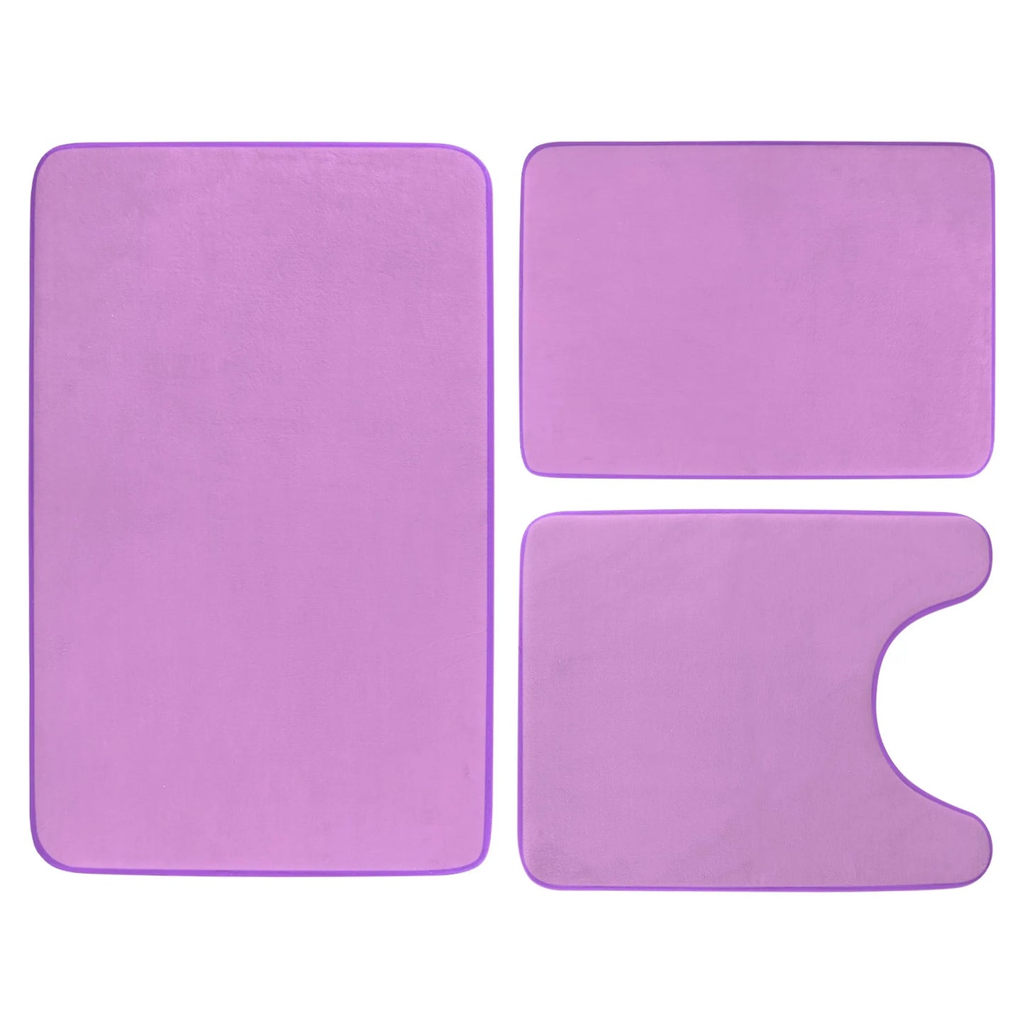 Balneo 3Pcs Bathroom Rug Set