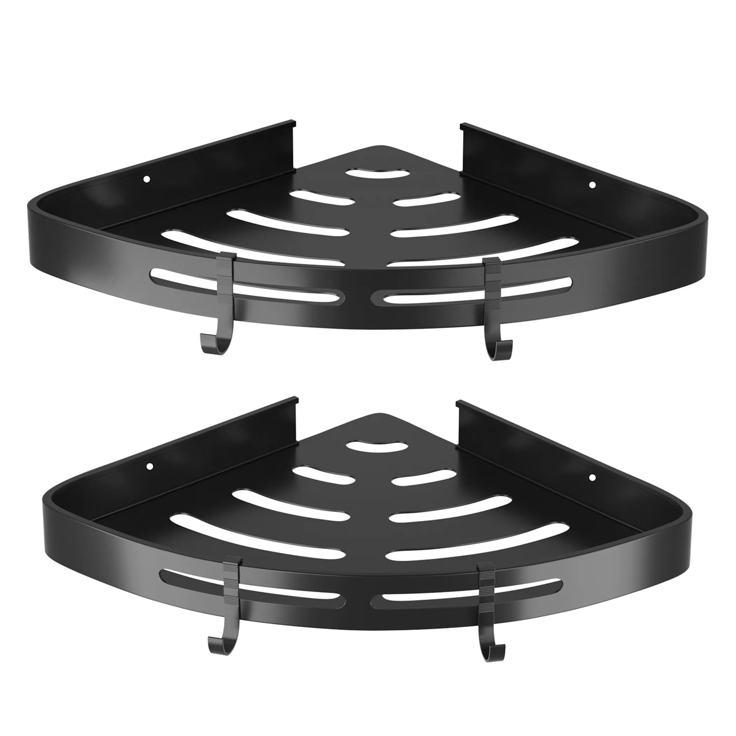 Balneo 2-Piece Adhesive Corner Shower Caddy Shelf Set