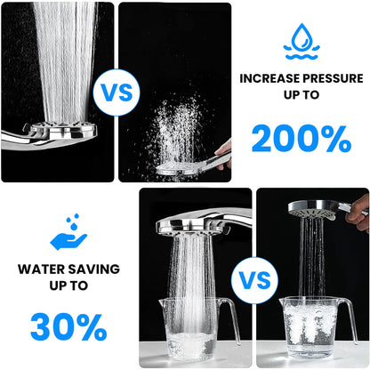 Balneo Handheld Filtered High Pressure Shower Head